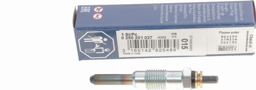 BOSCH 0 250 201 027 - Svjećica parts5.com