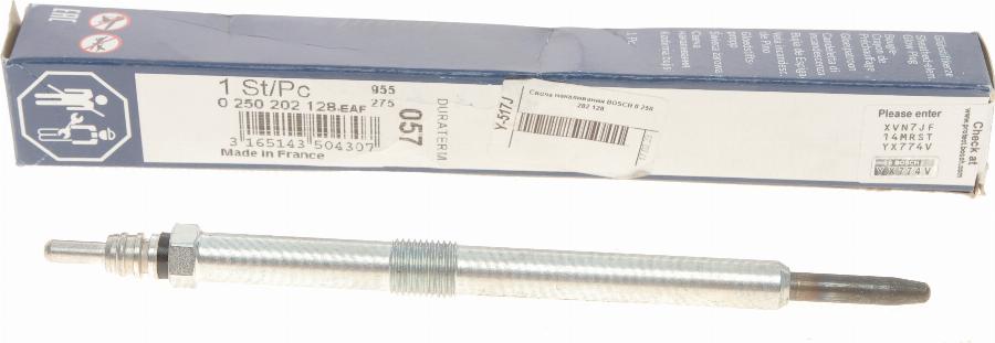 BOSCH 0 250 202 128 - Glow Plug parts5.com