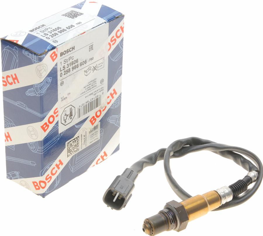 BOSCH 0 258 986 606 - Lambda sonda parts5.com