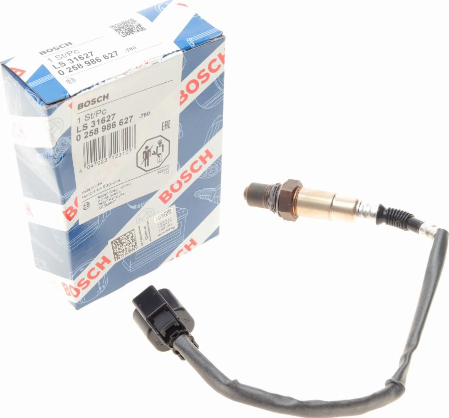 BOSCH 0 258 986 627 - Sonda Lambda parts5.com