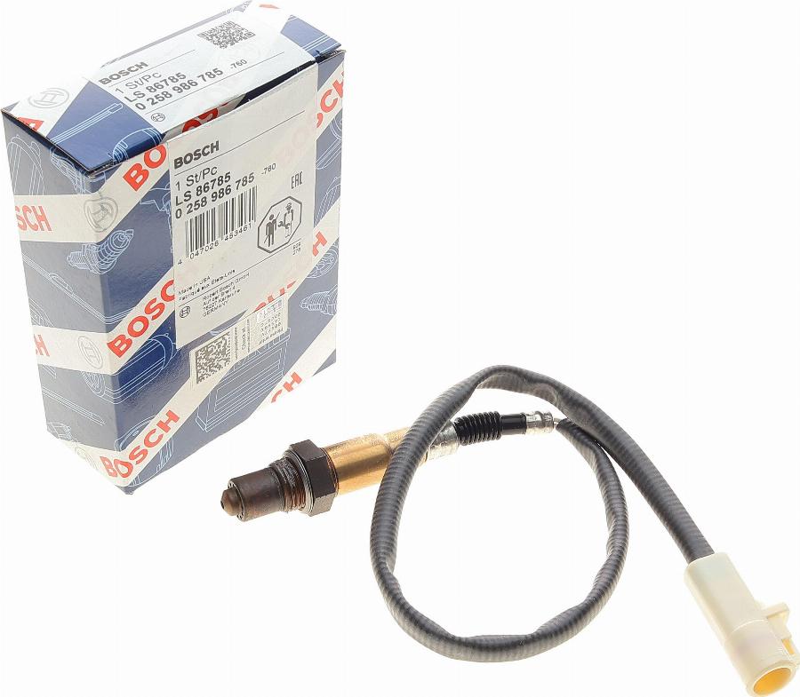 BOSCH 0 258 986 785 - Lambda Sensor parts5.com