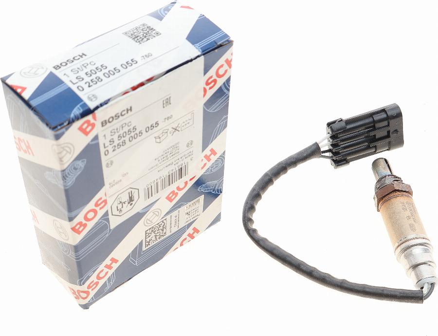 BOSCH 0 258 005 055 - Αισθητήρας λάμδα parts5.com