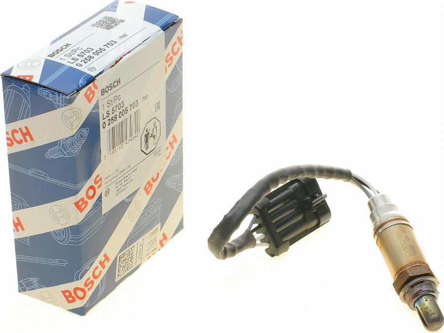 BOSCH 0 258 005 703 - Lamda-sonda parts5.com