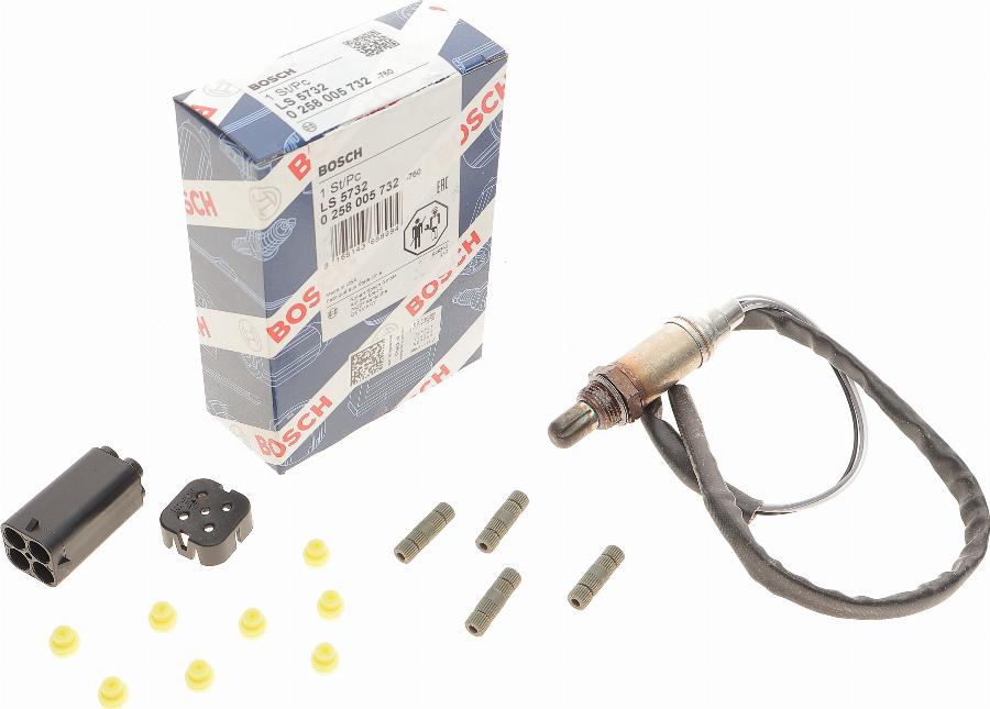 BOSCH 0 258 005 732 - Lambda sensörü parts5.com