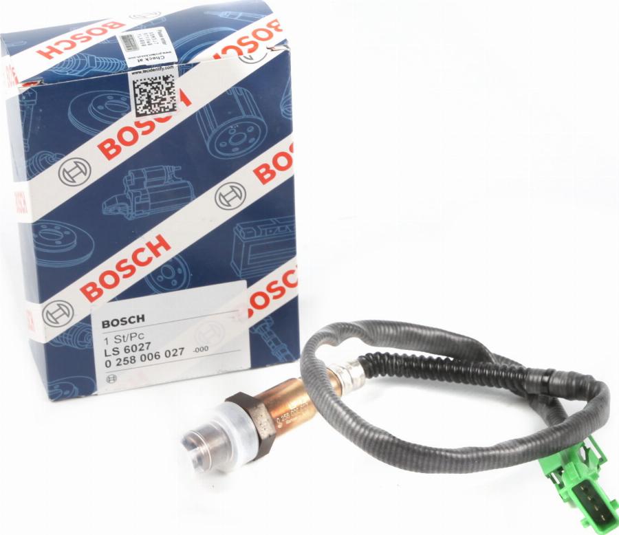 BOSCH 0 258 006 027 - Lambda sonda parts5.com