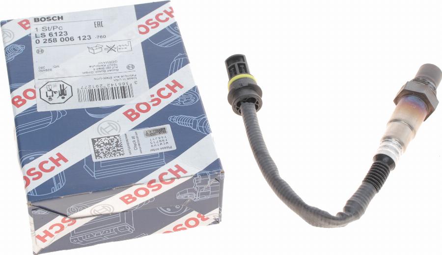 BOSCH 0 258 006 123 - Sonda Lambda parts5.com