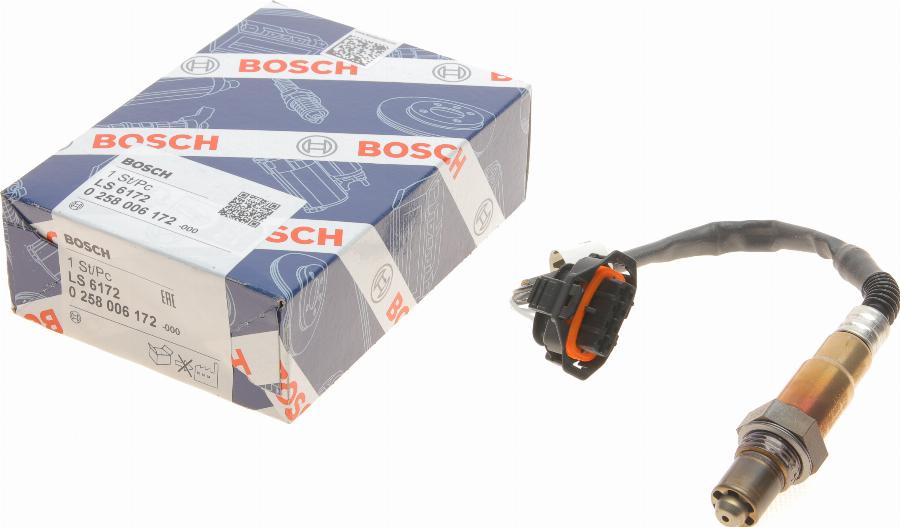 BOSCH 0 258 006 172 - Lambda sensörü parts5.com