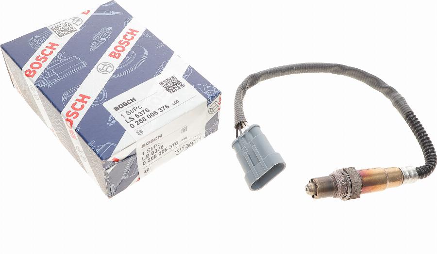 BOSCH 0 258 006 376 - Sonde lambda parts5.com