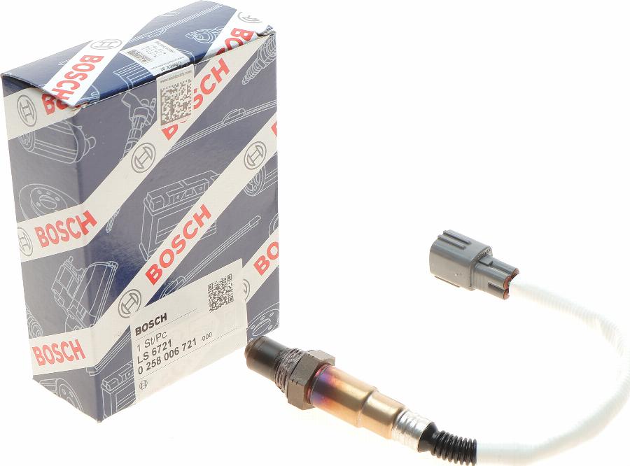 BOSCH 0 258 006 721 - Sonda Lambda parts5.com