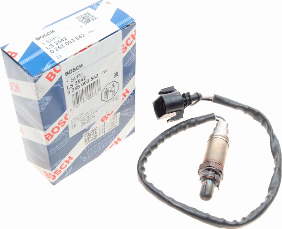 BOSCH 0 258 003 542 - Lambda-sonda parts5.com