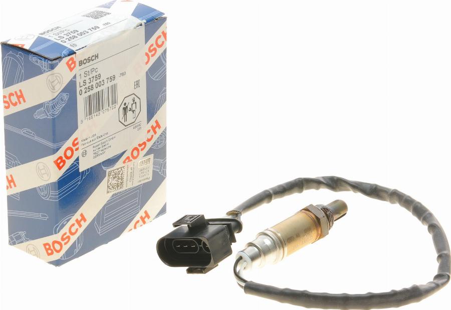 BOSCH 0 258 003 759 - Lambda-sonda parts5.com