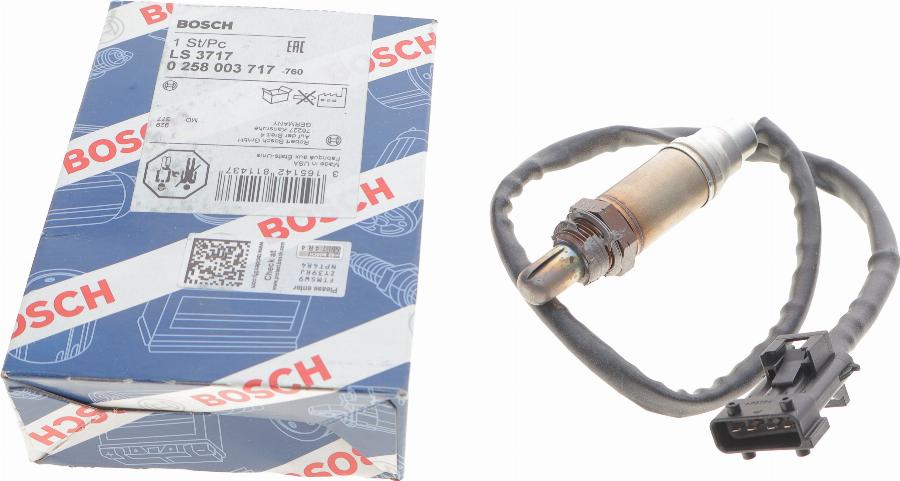 BOSCH 0 258 003 717 - Ламбда-сонда parts5.com