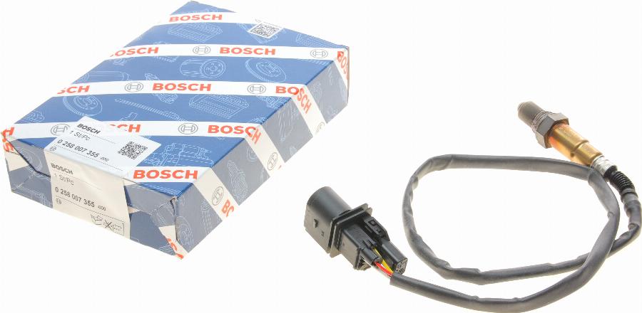 BOSCH 0 258 007 355 - Lambda Sensor parts5.com