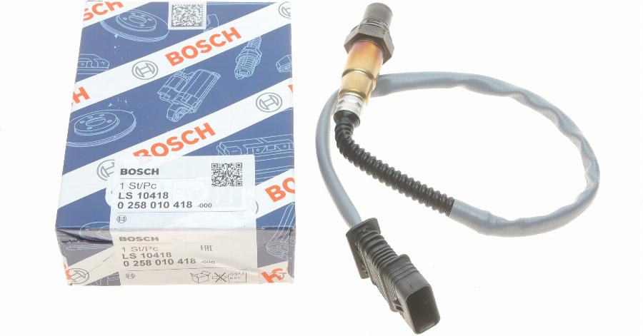 BOSCH 0 258 010 418 - Sonda Lambda parts5.com