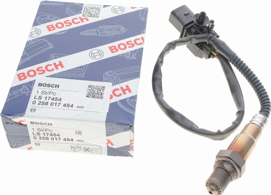 BOSCH 0 258 017 454 - Sonda Lambda parts5.com