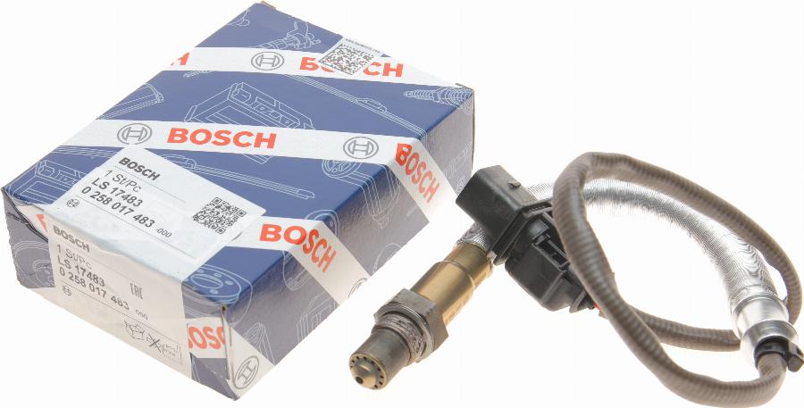 BOSCH 0 258 017 483 - Lamda-sonda parts5.com