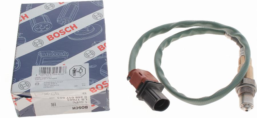 BOSCH 0 258 017 603 - Sonda Lambda parts5.com