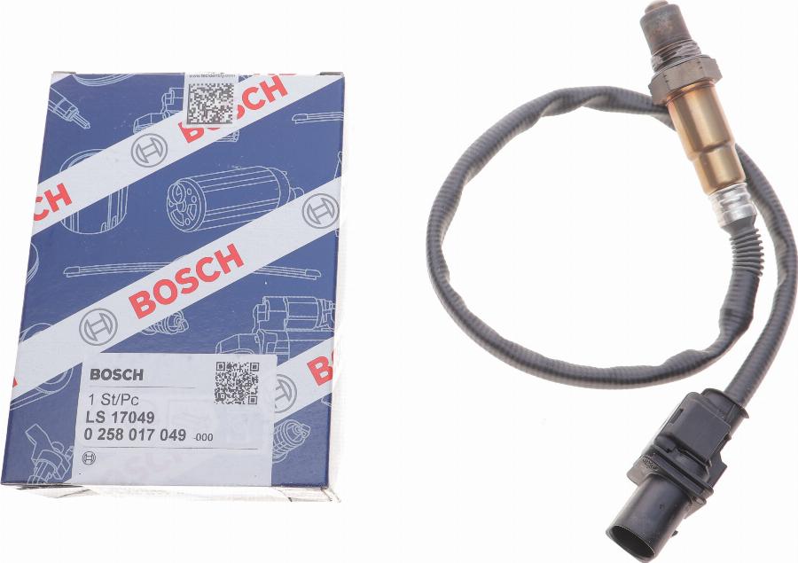 BOSCH 0 258 017 049 - Lamda-sonda parts5.com