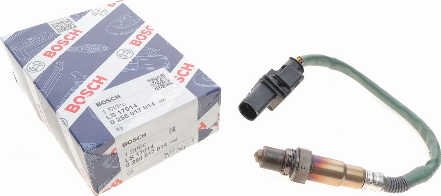 BOSCH 0 258 017 014 - Lamda-sonda parts5.com