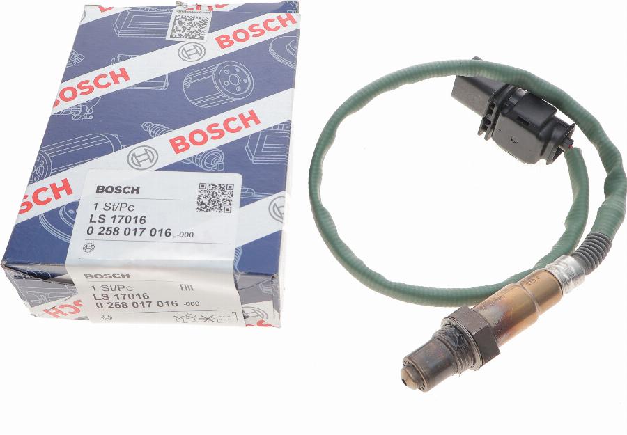 BOSCH 0 258 017 016 - Lamda-sonda parts5.com