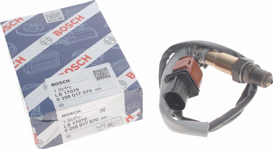 BOSCH 0 258 017 070 - Ламбда-сонда parts5.com