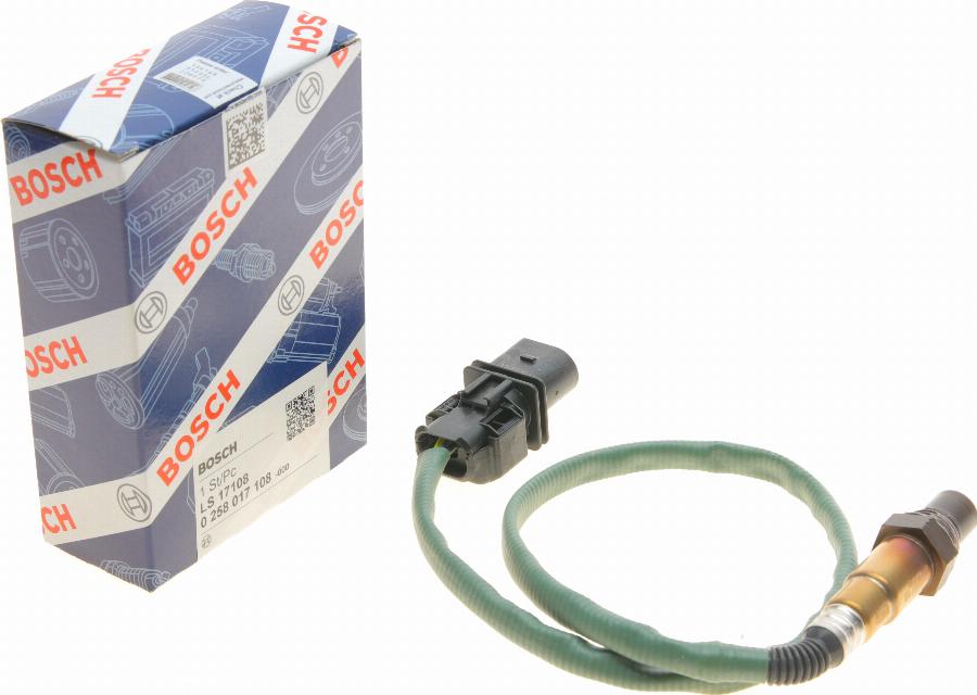 BOSCH 0 258 017 108 - Lamda-sonda parts5.com