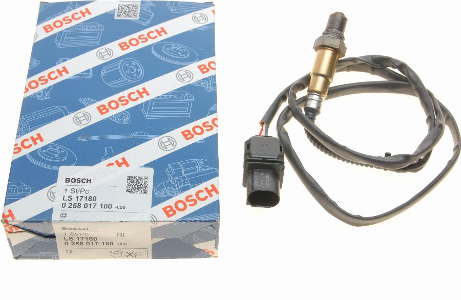 BOSCH 0 258 017 180 - Αισθητήρας λάμδα parts5.com