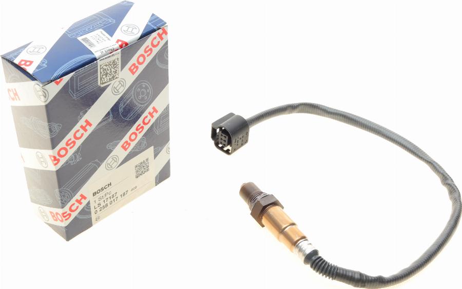 BOSCH 0 258 017 187 - Lambda Sensor parts5.com