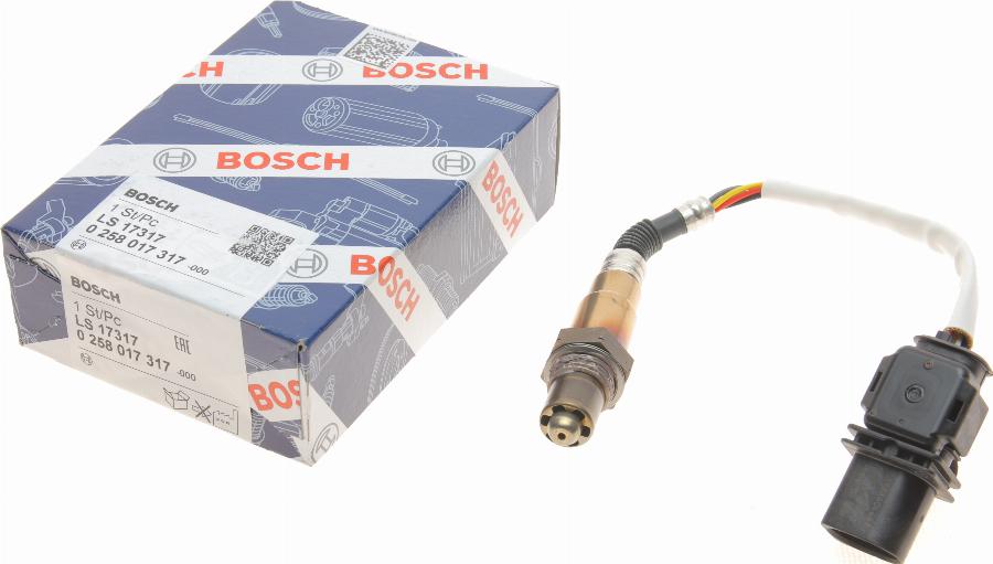 BOSCH 0 258 017 317 - Lambdaszonda parts5.com