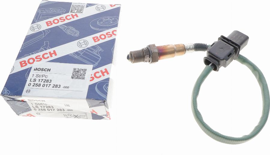 BOSCH 0 258 017 283 - Sonda Lambda parts5.com