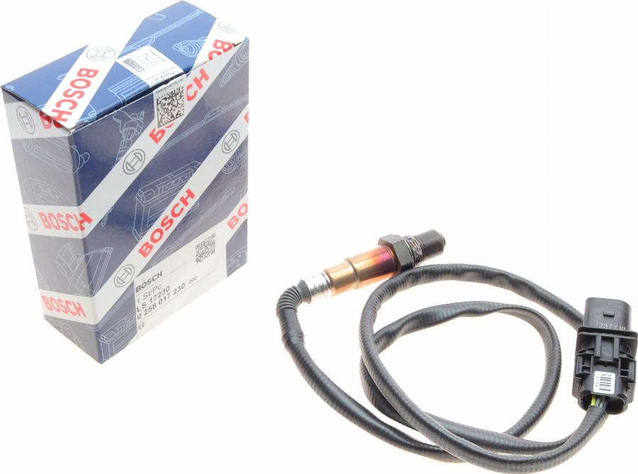 BOSCH 0 258 017 230 - Lambda sensörü parts5.com