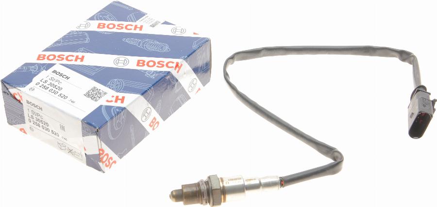 BOSCH 0 258 030 520 - Lambda Sensor parts5.com