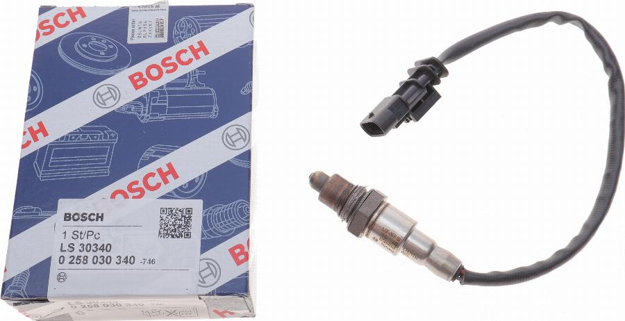 BOSCH 0 258 030 340 - Lambda sensörü parts5.com