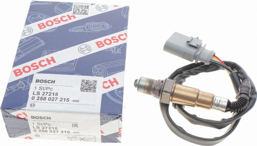 BOSCH 0 258 027 215 - Αισθητήρας λάμδα parts5.com