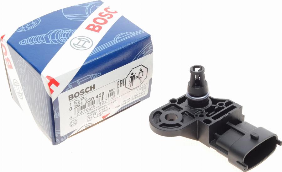 BOSCH 0 261 230 429 - Senzor,presiune supraalimentare parts5.com