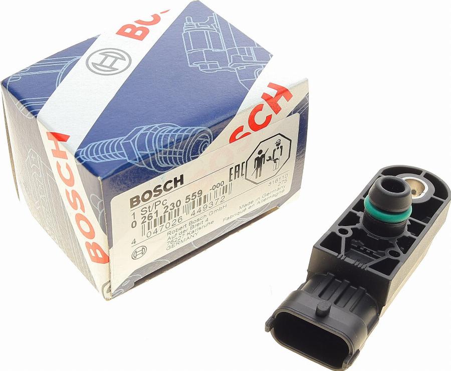 BOSCH 0 261 230 559 - Aισθητήρας, πίεση υπερπλήρωσης parts5.com