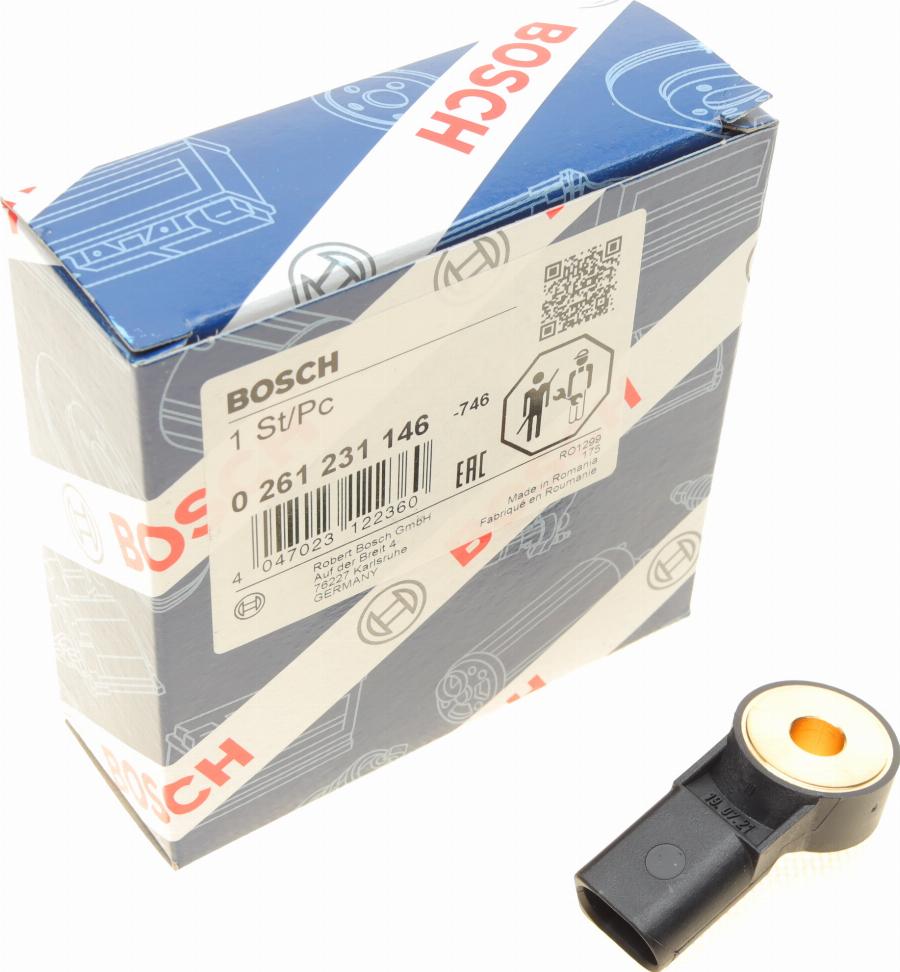 BOSCH 0 261 231 146 - Knock Sensor parts5.com