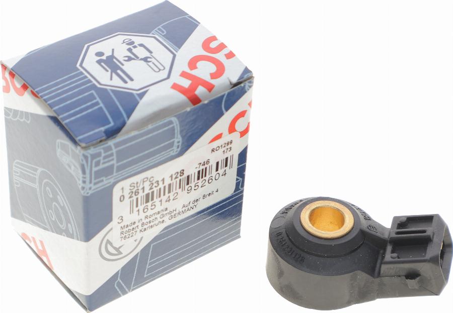 BOSCH 0 261 231 128 - Knock Sensor parts5.com