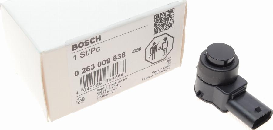 BOSCH 0 263 009 638 - Αισθητήρας, βοήθεια παρκαρίσματος parts5.com