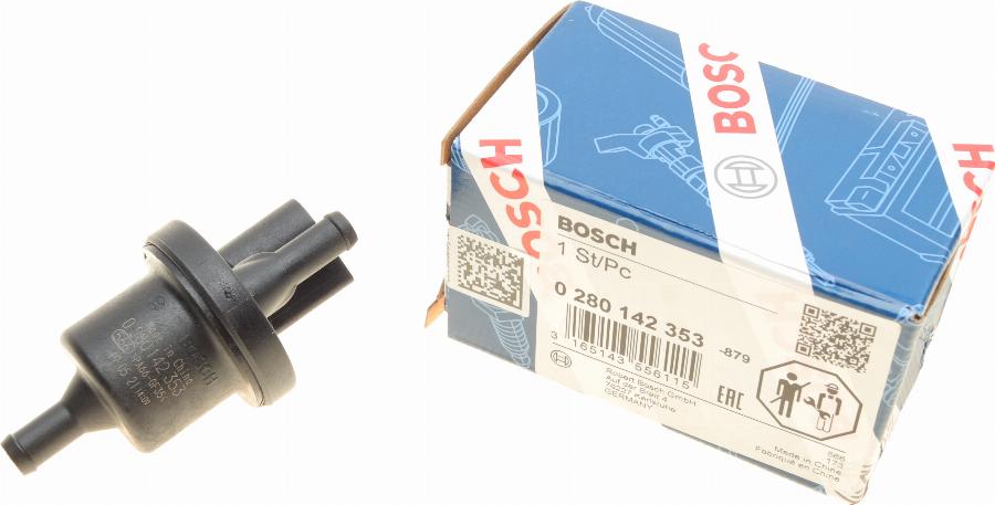 BOSCH 0 280 142 353 - Lélegeztető szelep, üzemanyagtartály parts5.com