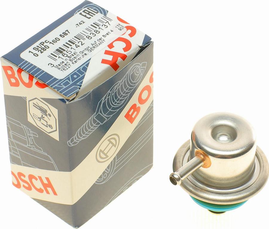 BOSCH 0 280 160 587 - Regulador de la presión del combustible parts5.com