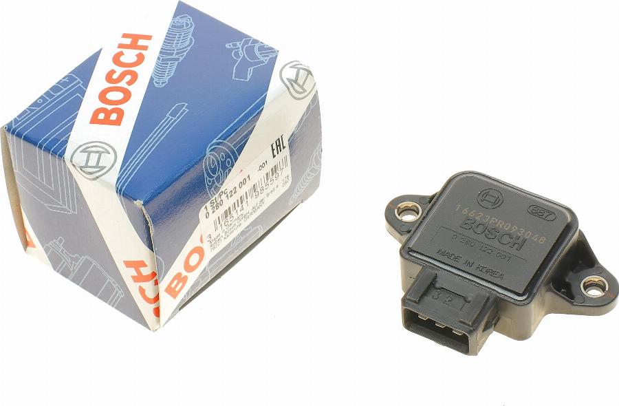 BOSCH 0 280 122 001 - Датчик, положение на дроселовата клапа parts5.com