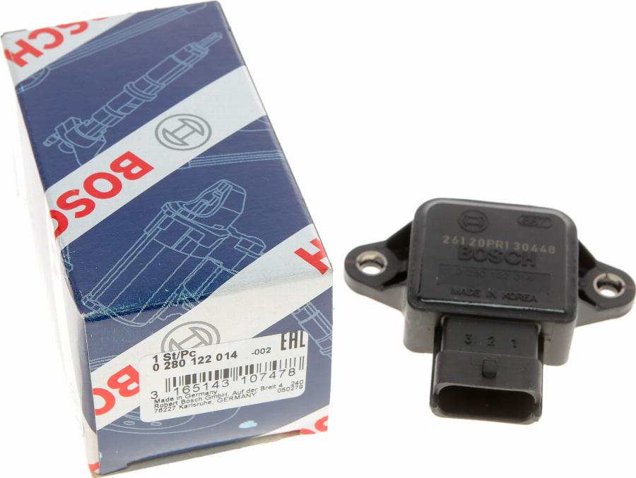 BOSCH 0 280 122 014 - Sensor, throttle position parts5.com