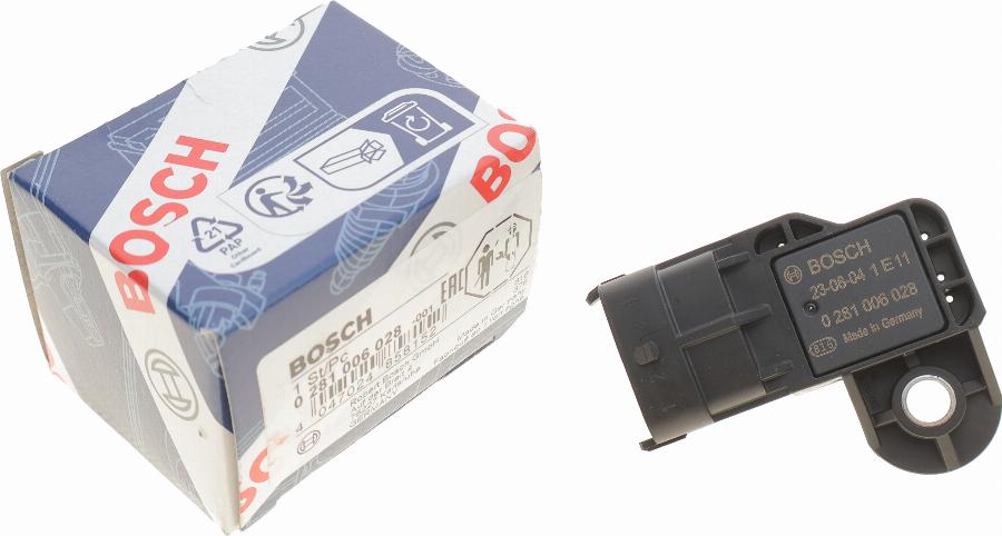 BOSCH 0 281 006 028 - Capteur, pression de suralimentation parts5.com