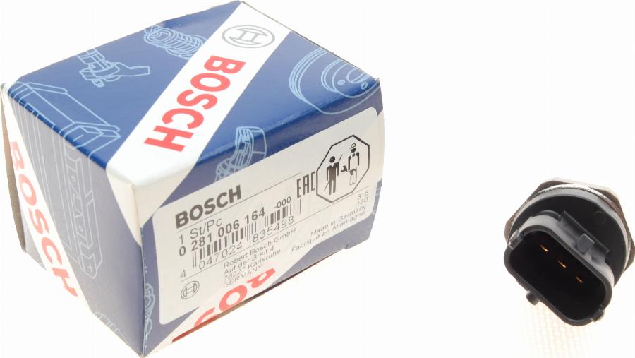 BOSCH 0 281 006 164 - Αισθητήρας, πίεση καυσίμου parts5.com