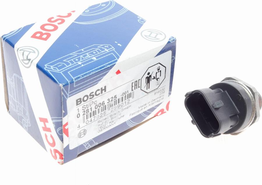 BOSCH 0 281 006 325 - Sensor, presión combustible parts5.com