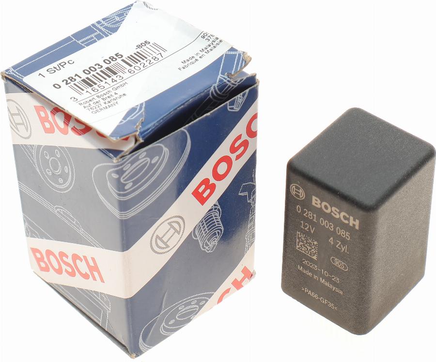 BOSCH 0 281 003 085 - Komandni uređaj, vreme paljenja parts5.com