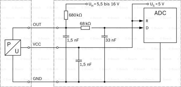 BOSCH 0 281 002 996 - Sensor, boost pressure parts5.com