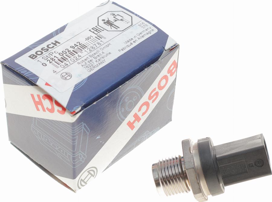 BOSCH 0 281 002 942 - Senzor, tlak goriva parts5.com