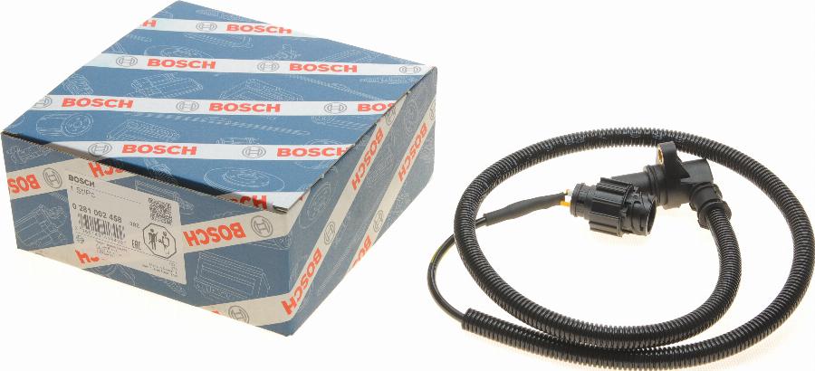 BOSCH 0 281 002 458 - Sensor, crankshaft pulse parts5.com